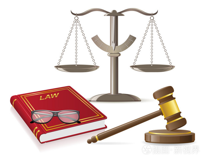 法律圖標矢量圖 現代法律傳播的視覺紐帶